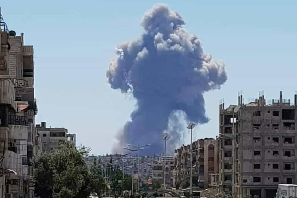 דיווחים בעיראק: הותקף הבסיס האמריקני "חראב אל-ג'יר" בסוריה