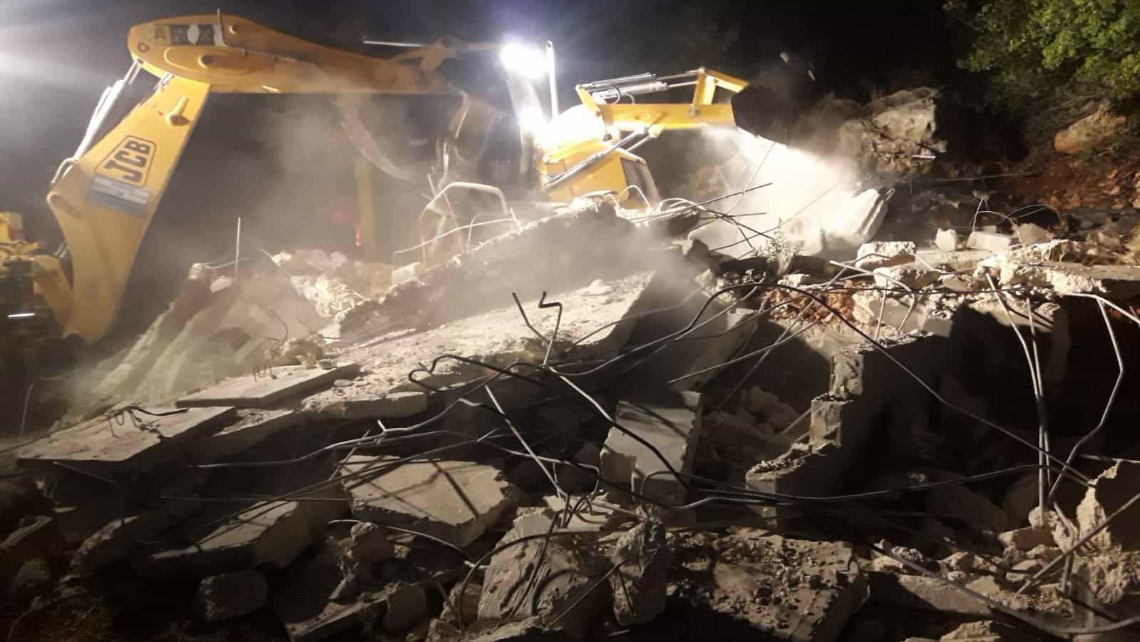 צה"ל והמנהל ביצעו אכיפה נגד מבנים ערבים בלתי חוקיים באזור גוש עציון